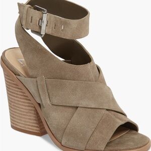 Marc Fisher Tan Suede Heeled Sandals